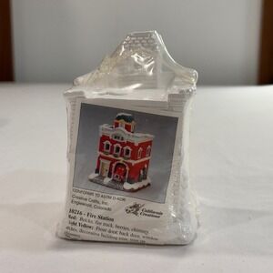 California Creations 10216 Fire Station No 3 Ready to Paint Village Rare Sealed‎